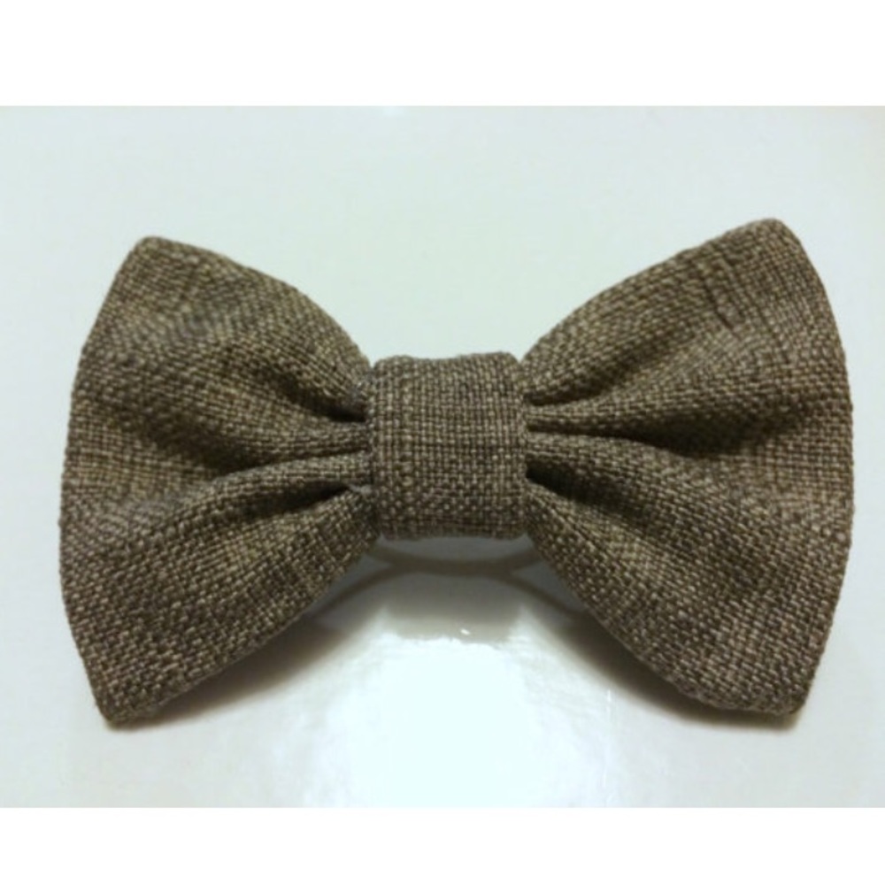 Smoky Gray Hair Bow